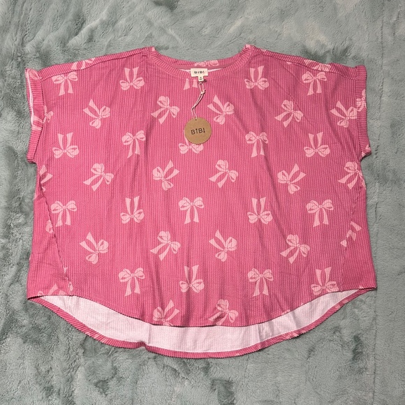 BiBi Ribbed Bow Top size 3X - Picture 2 of 5